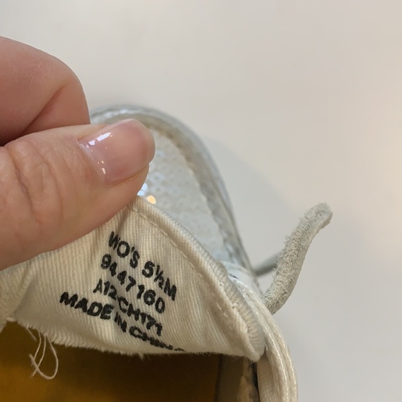 Sperry Top Sider sequined white tennis shoes size 5 1/2 - Picture 6 of 9